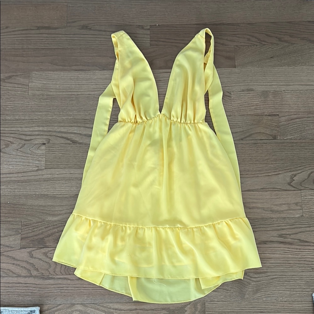 Yellow Ruffle Dress